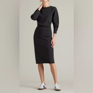 RHONE Black Midi Dress